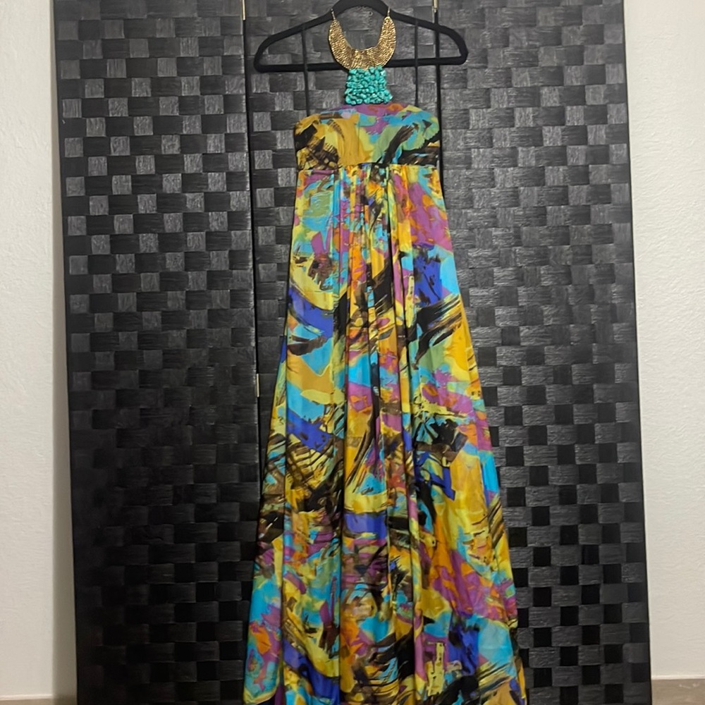 Long Print Dress